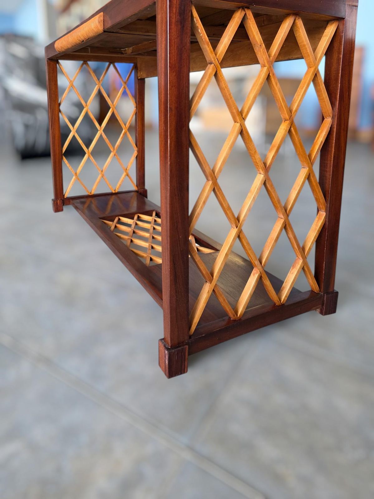 photo vinterior Italian Art Deco Rationalist Mirrored Sideboard Or Cabinet Bar, 1930s