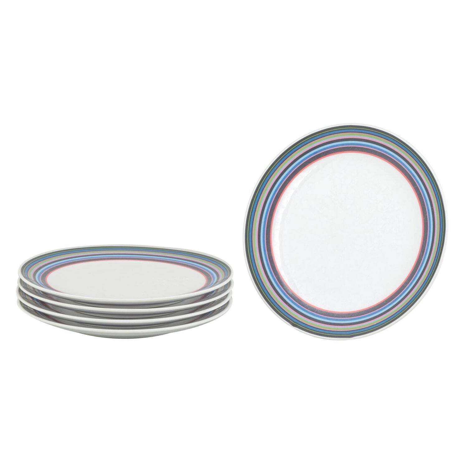 Alfredo Häberli For Iittala. 5 Lunch/Salad Plates In Porcelain, “Origo” Series.
