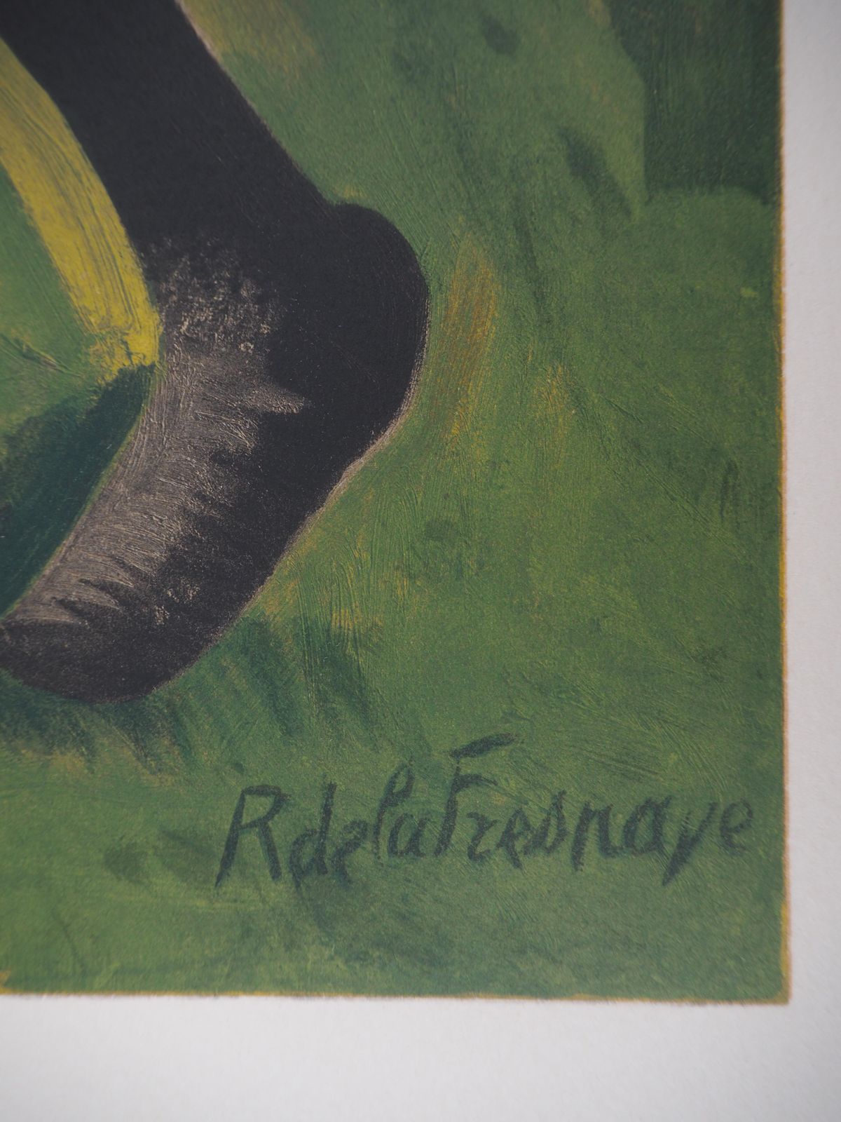 Roger De La Fresnayecountryside : Girl Playing With A Dog   Lithograph, Mourlot photo furniture