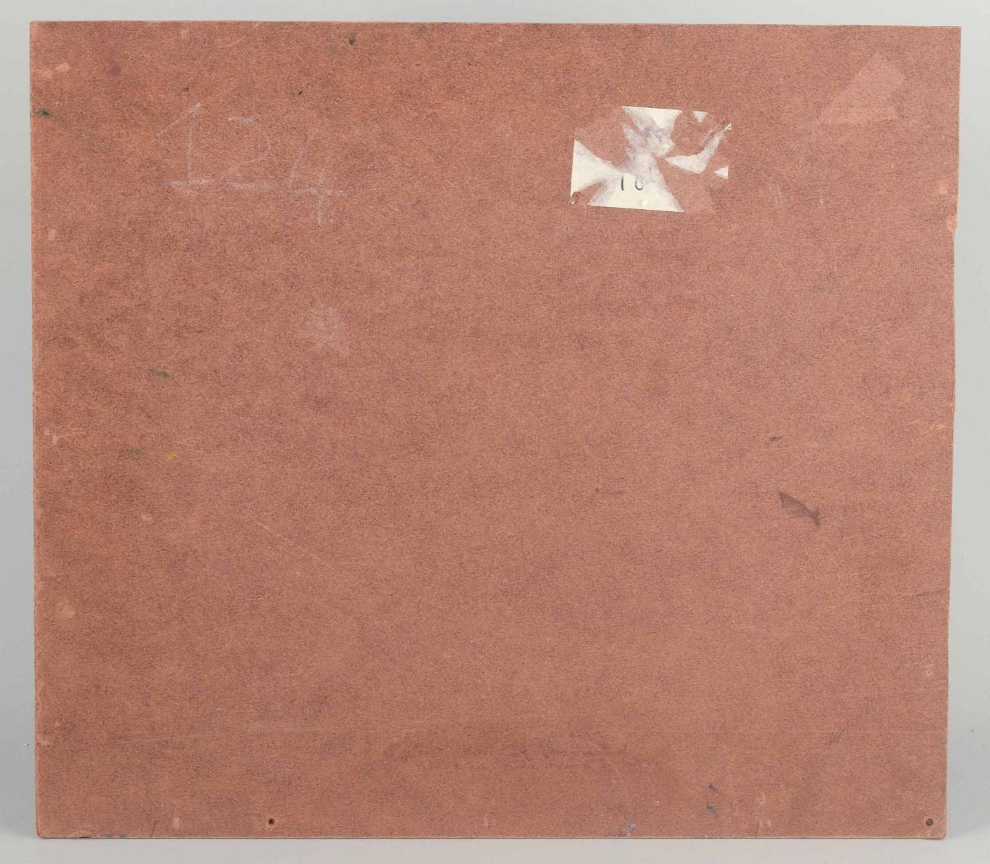 Artiste scandinave. Composition abstraite. Huile sur panneau. Datée 1966 photo Art