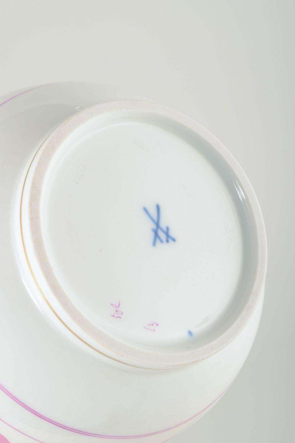 Meissen. Porcelain Coffee Pot With Lid, Hand Painted In “Pink Indian” Pattern photo 326.0