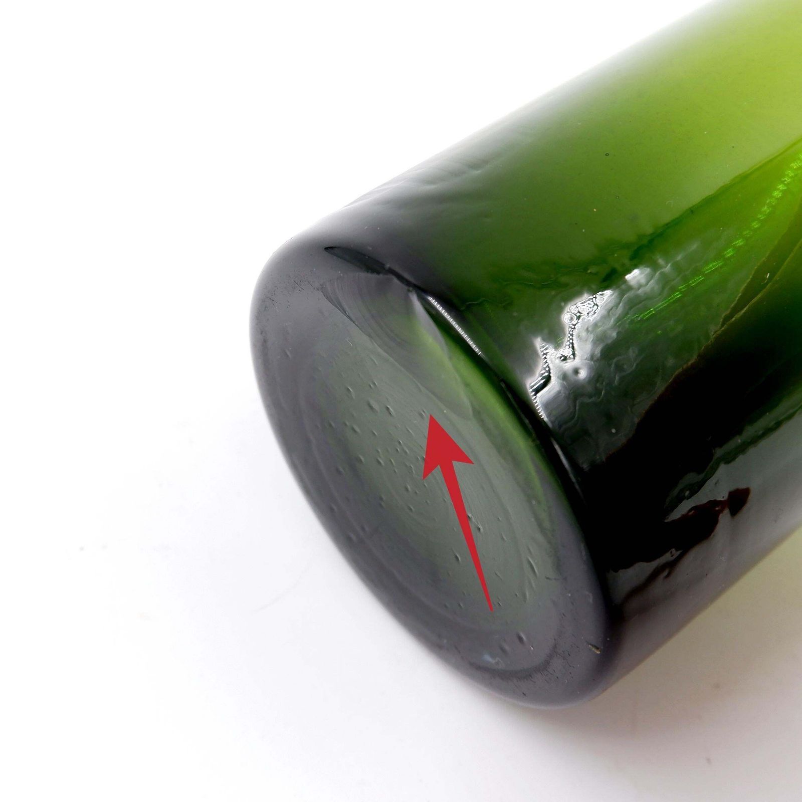 Mid Century Green Glass Vase / Bottle Nanny Still Style photo buy