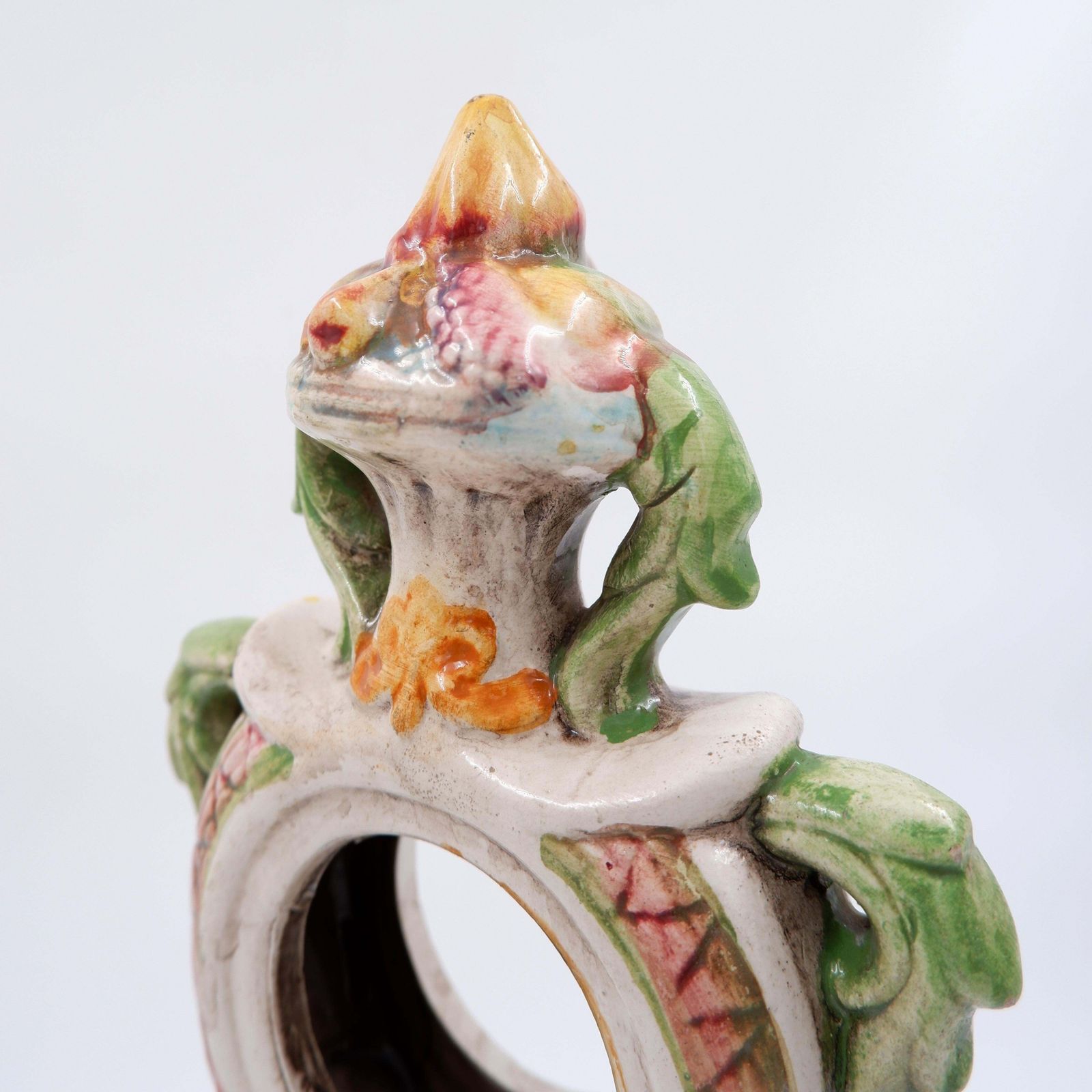 photo buy Antique Porcelain Mantel Clock In The Rococo Style   19th Century.