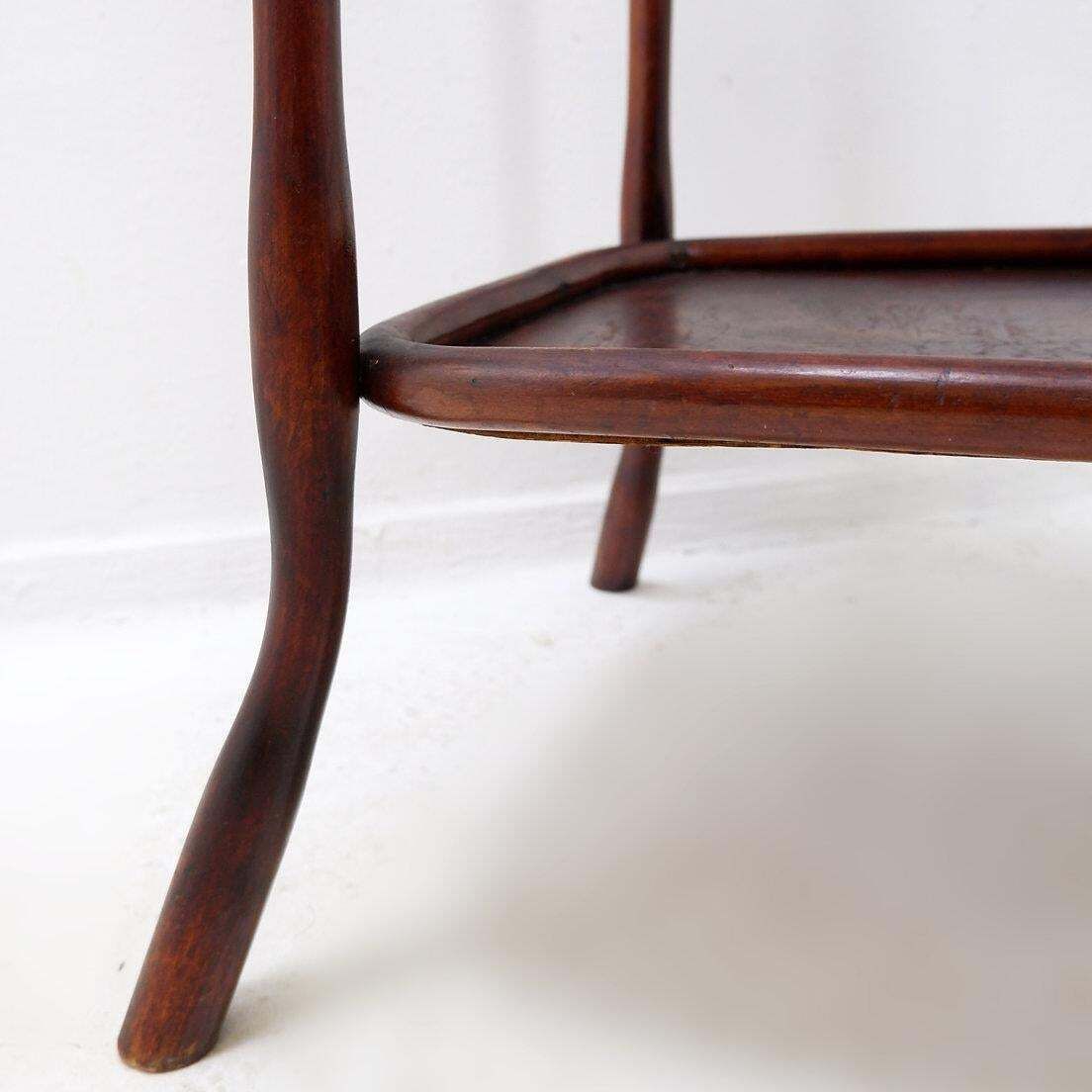 Furniture Art Nouveau Bentwood Side Table No. 960 By J&J Kohn   1920s photo