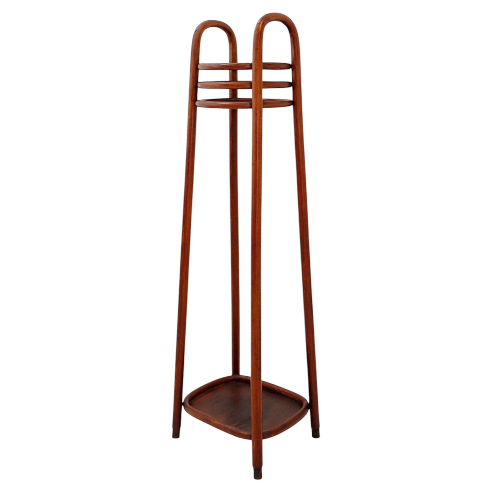 Bentwood Pedestal   Flower Stand Attributed To Jacob & Josef Kohn, 1890s