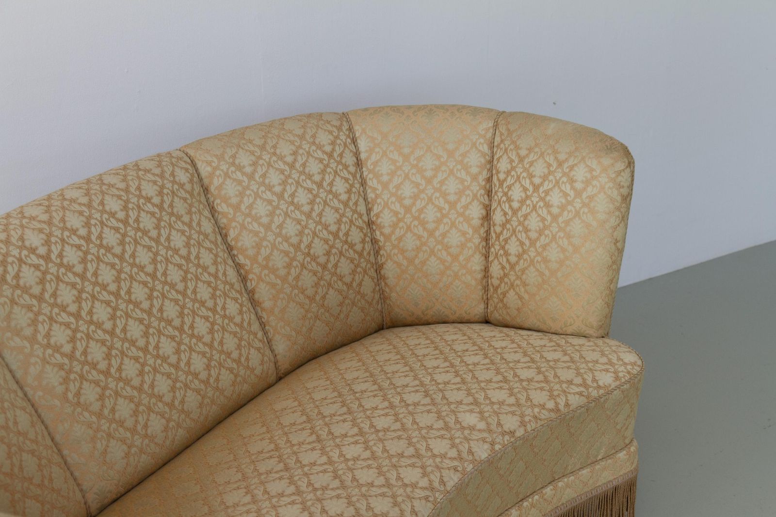 Danish Art Deco Banana Sofa, 1940s. photo for sale