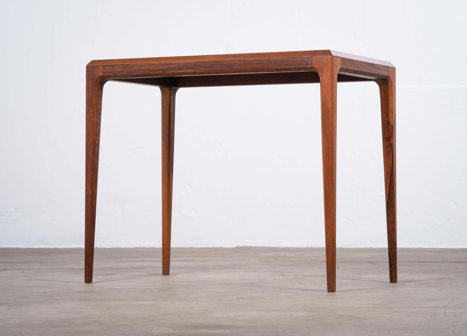 Rosewood Side Table By Johannes Andersen For Silkeborg Møbelfabrik, Denmark photo Furniture