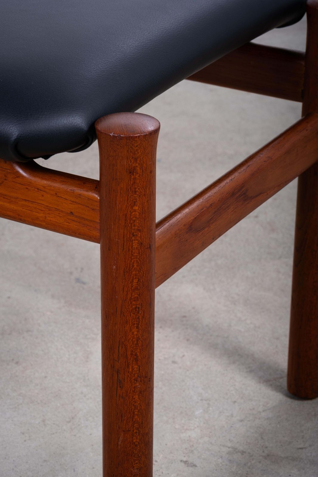 Teak Stool By Søren Hansen For Fritz Hansen, Denmark, 1950s photo Furniture