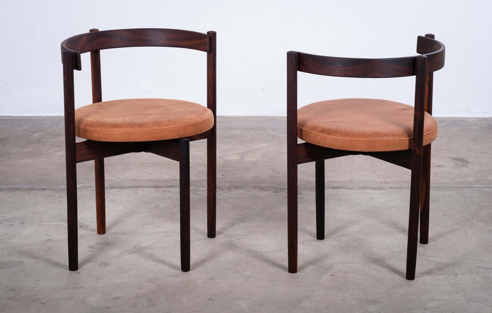 Set van 4 eetkamerstoelen in palissander van Hugo Frandsen voor Børge M.S, Denemarken photo Meubels