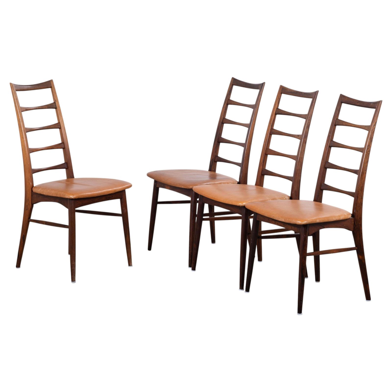 Set Of 4 ‘Lis’ Dining Chairs In Rosewood By Niels Koefoed, Denmark, 1960s
