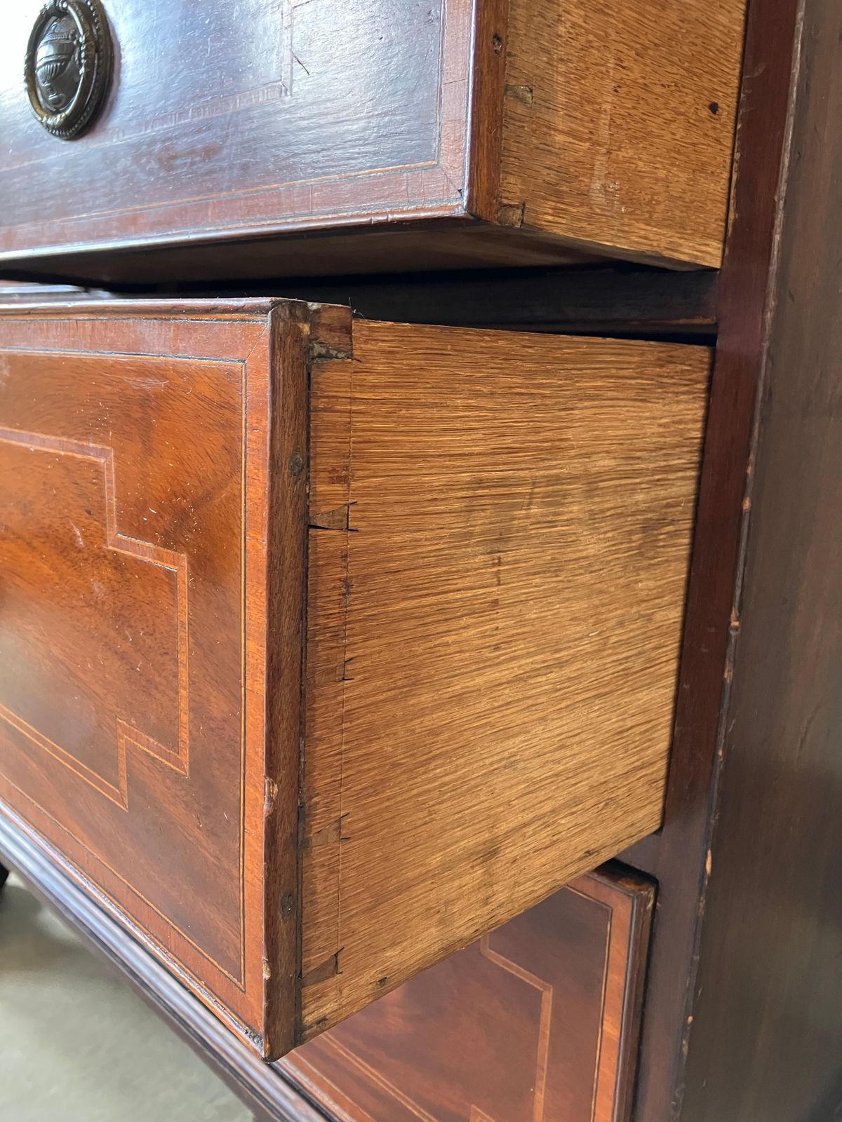 2955.0 Antique Linen Press, English, Georgian, Housekeeper's Cupboard, Circa 1780 photo