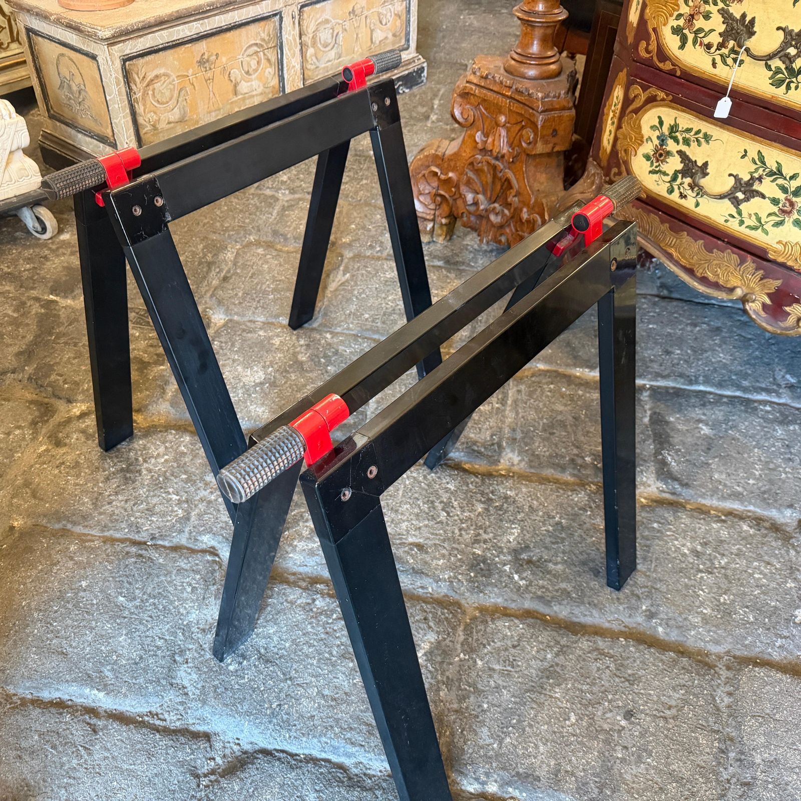 photo for sale Set Of Two 1970s Modern Easels For Gaetano Table By Gae Aulenti For Zanotta