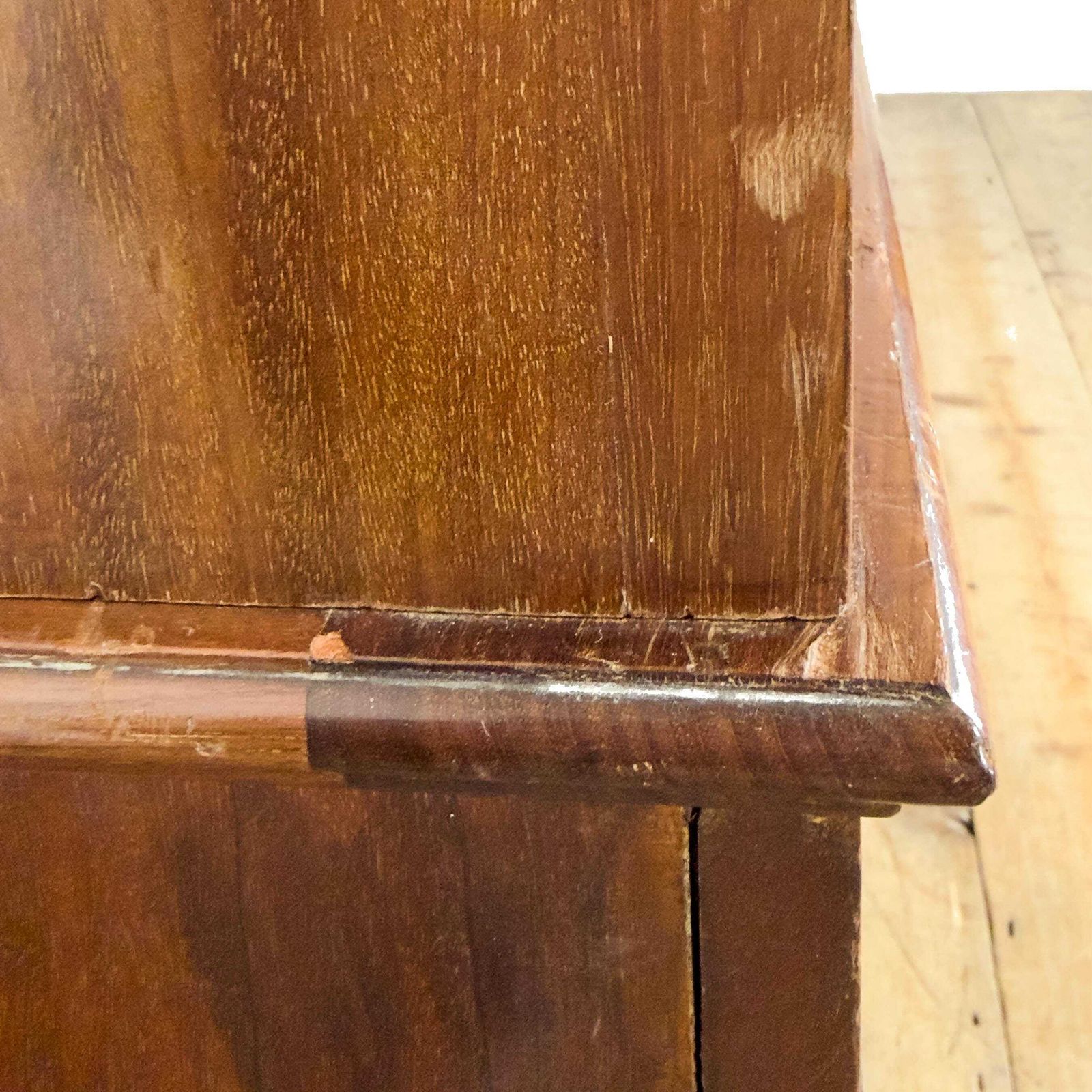 photo vinterior Antique Edwardian Mahogany Mirrored Wardrobe | Antique Wardrobe | Storage Cupboard | Antique Storage | Vintage Furniture