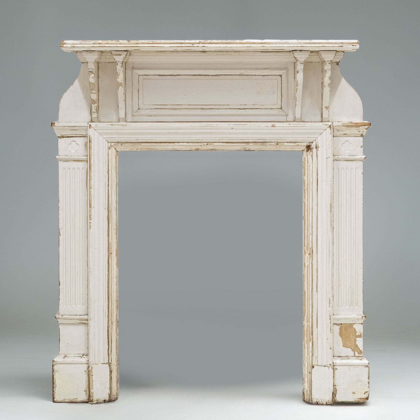 Antique Wooden Fireplace Surround