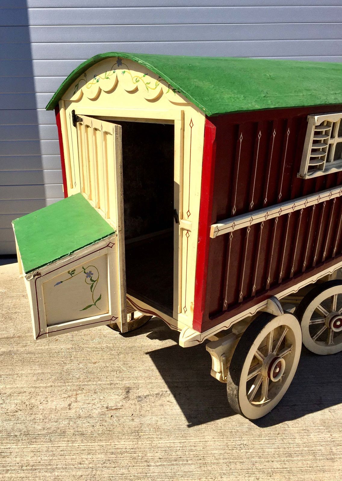 Furniture Gypsy Show Wagon (Vardo) – Horse Drawn Irish Cart – Late 20th Century photo