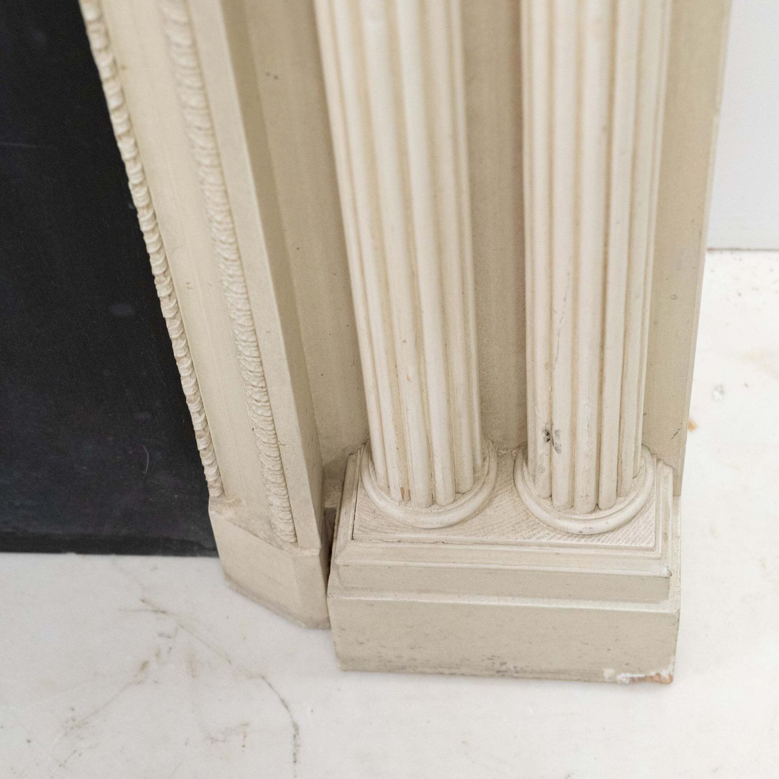 Home Fixtures Ornate Neoclassical Style Wooden Surround With Capitals photo