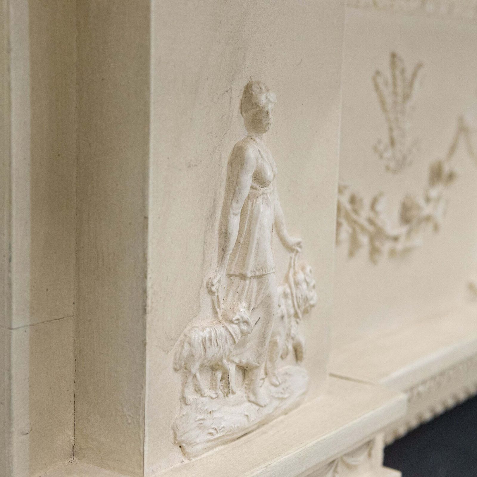photo buy Ornate Neoclassical Style Wooden Surround With Capitals