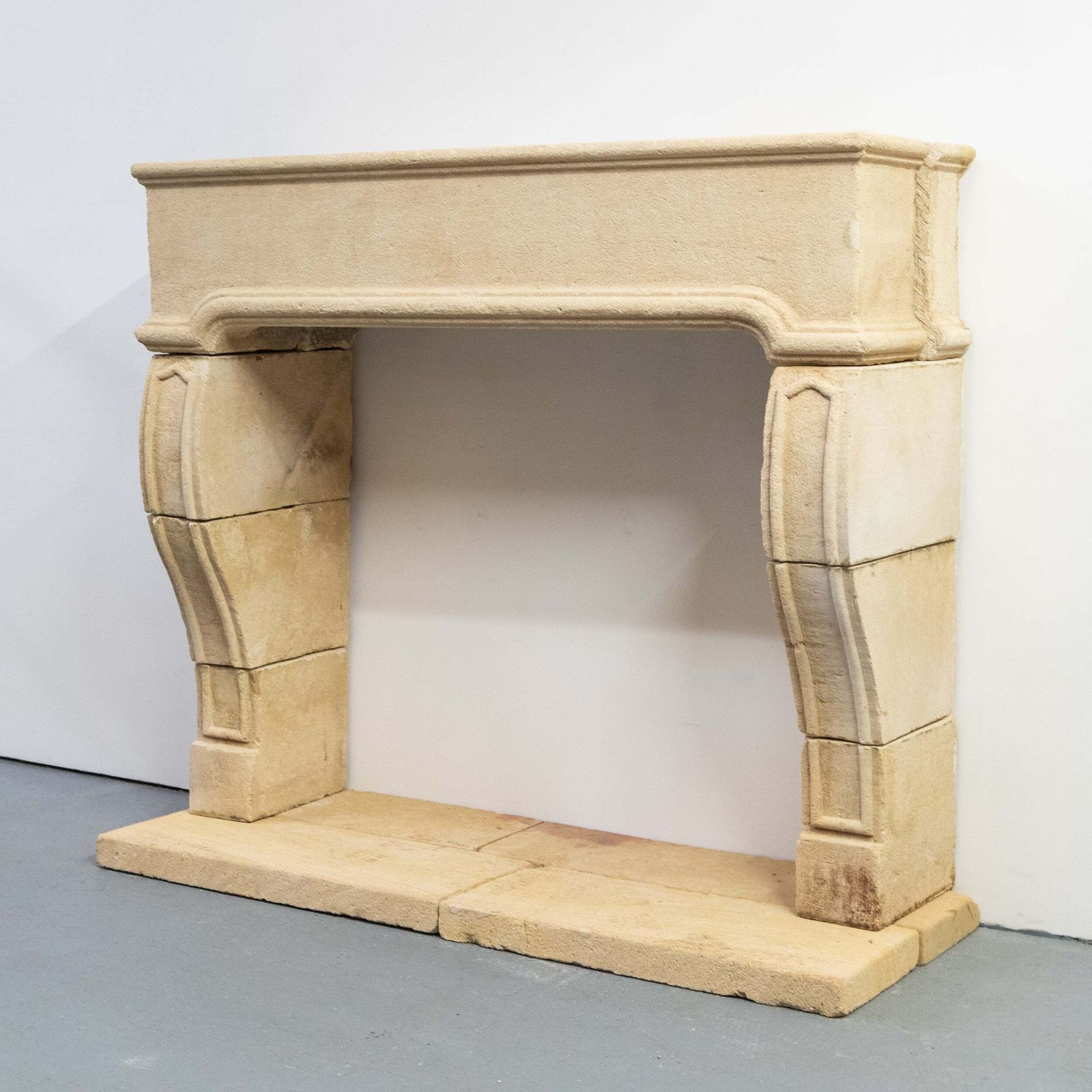 Reclaimed French Provincial Architectural Stone Surround & Hearth photo furniture