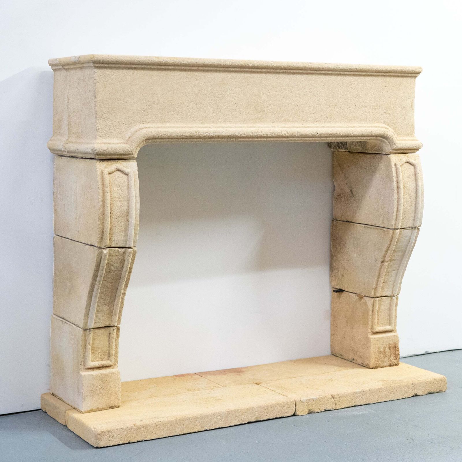 Reclaimed French Provincial Architectural Stone Surround & Hearth photo Home Fixtures