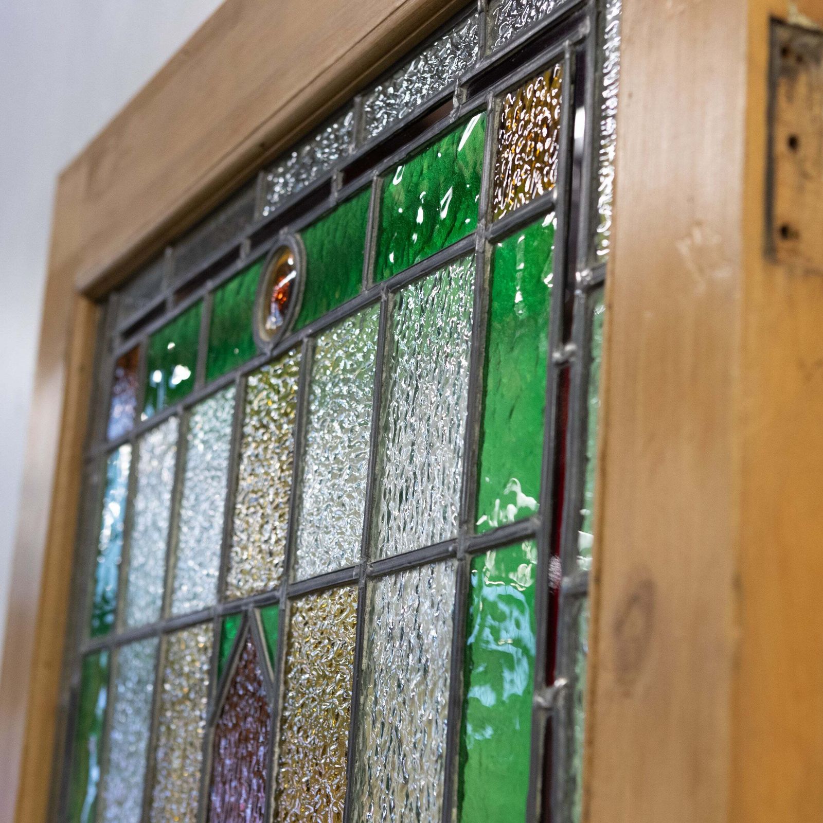 750.0 Antique Stained Glass Door   193.5cm X 80.5cm photo
