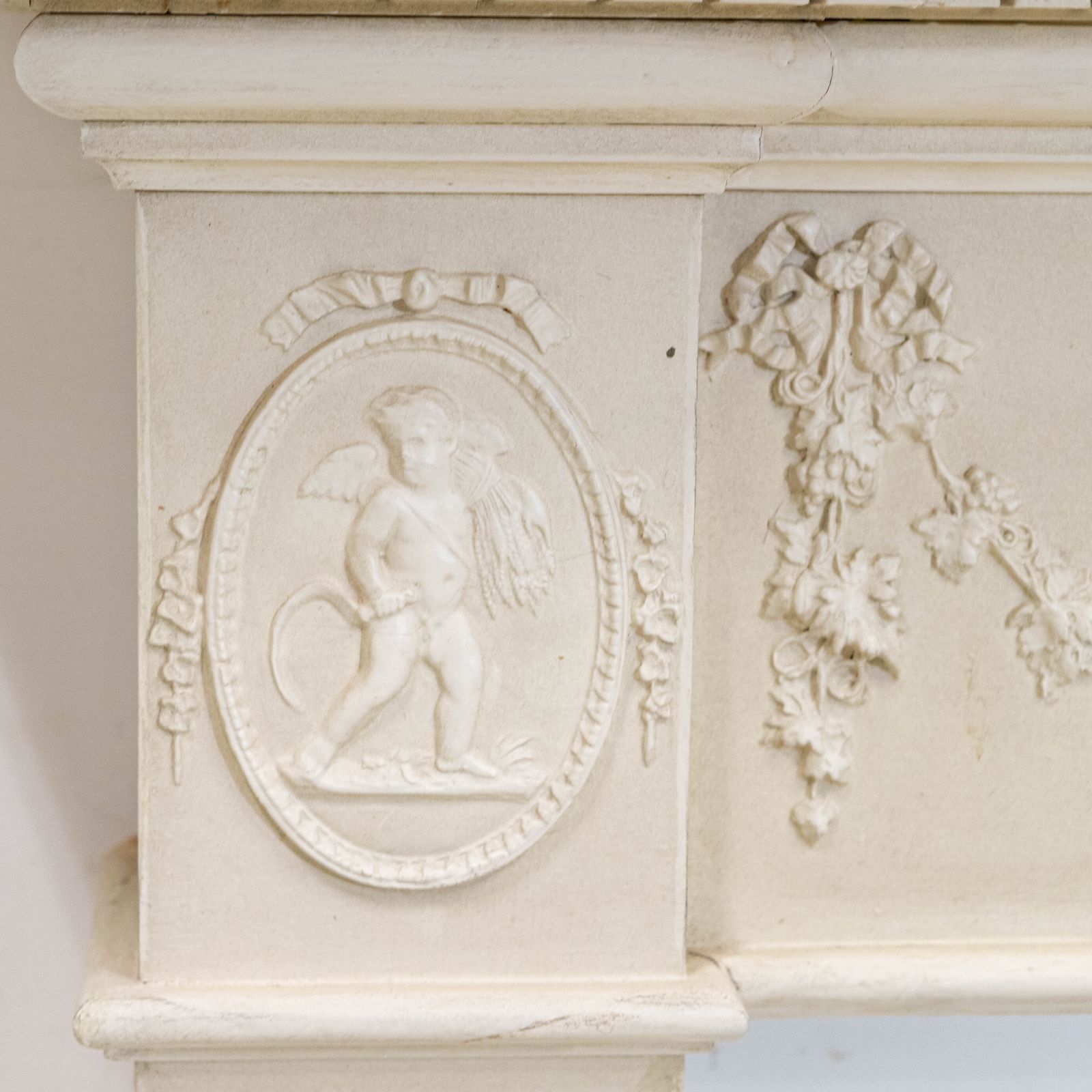 Ornate Wooden Regency Style Fireplace Surround photo for sale