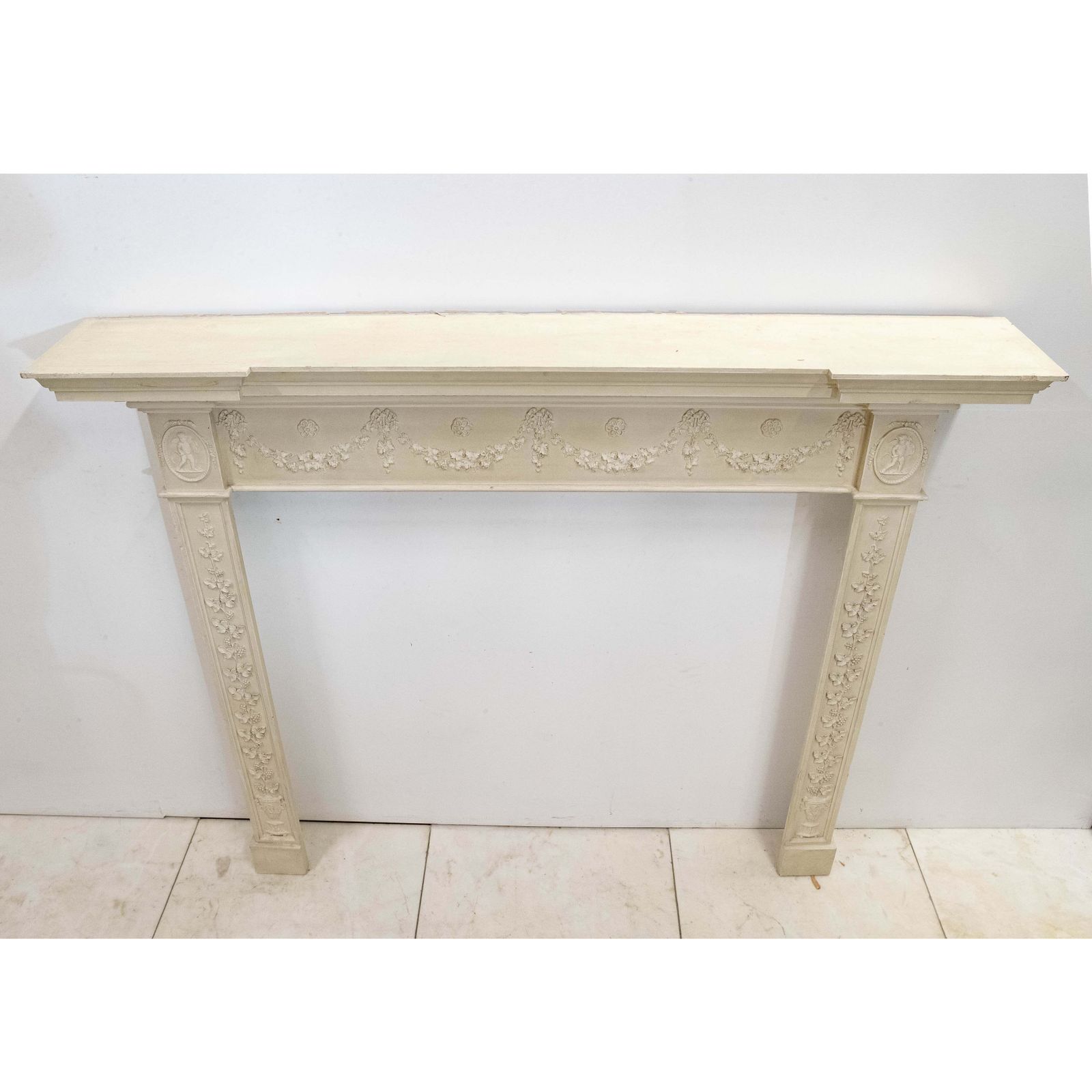 photo buy Ornate Wooden Regency Style Fireplace Surround