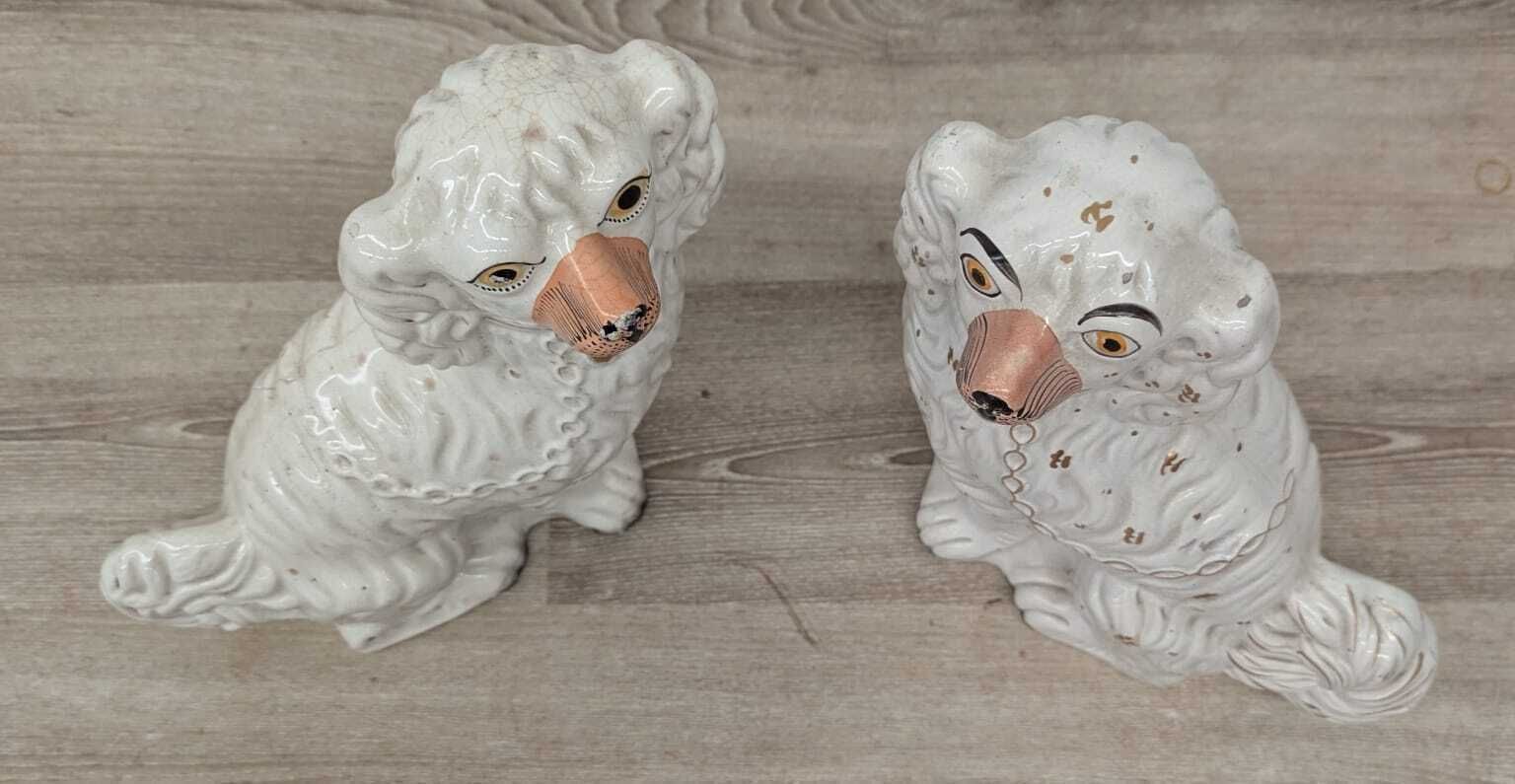 Pair Of Victorian Staffordshire Dogs photo for sale