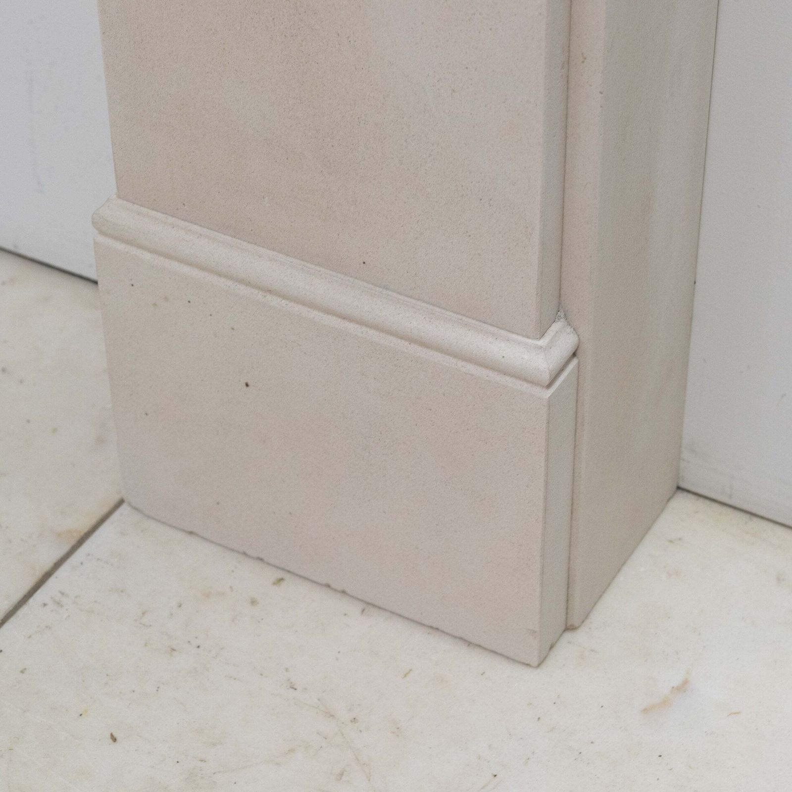 Reclaimed Victorian Style Carved Limestone Surround With Corbels photo for sale