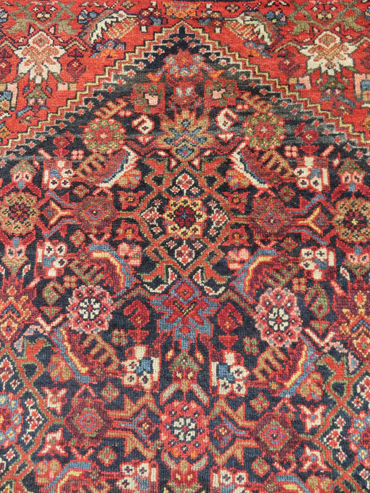 Fine Antique Rug. 204cm X 130cm photo Textiles