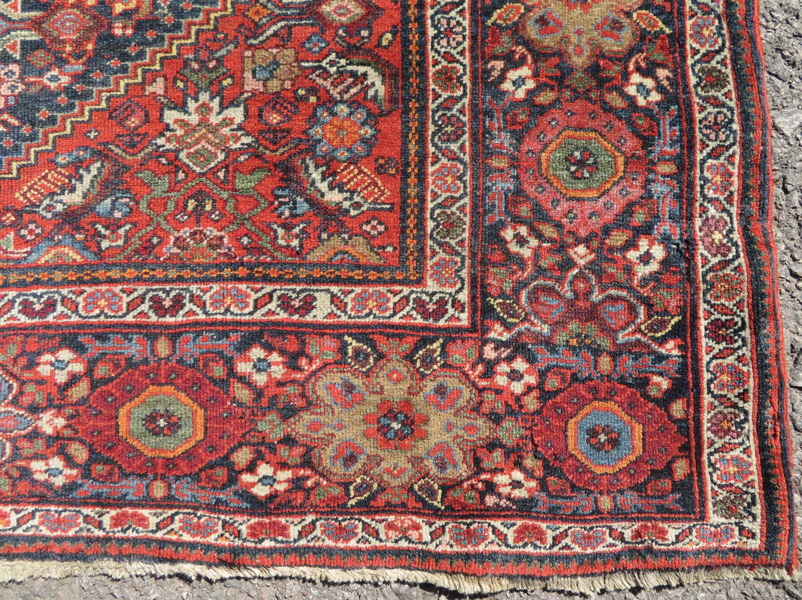 photo furniture Fine Antique Rug. 204cm X 130cm