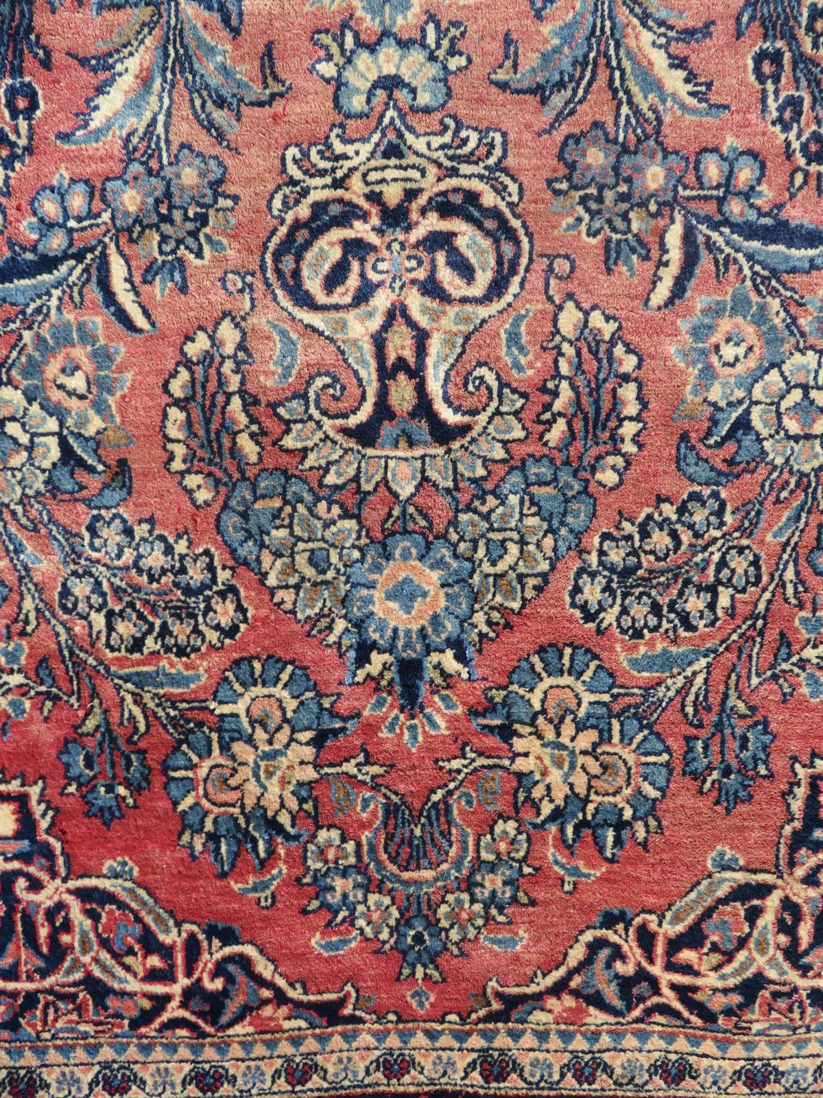 Antique Pictorial Floral Rug. 211cm X 136cm. photo 695.0