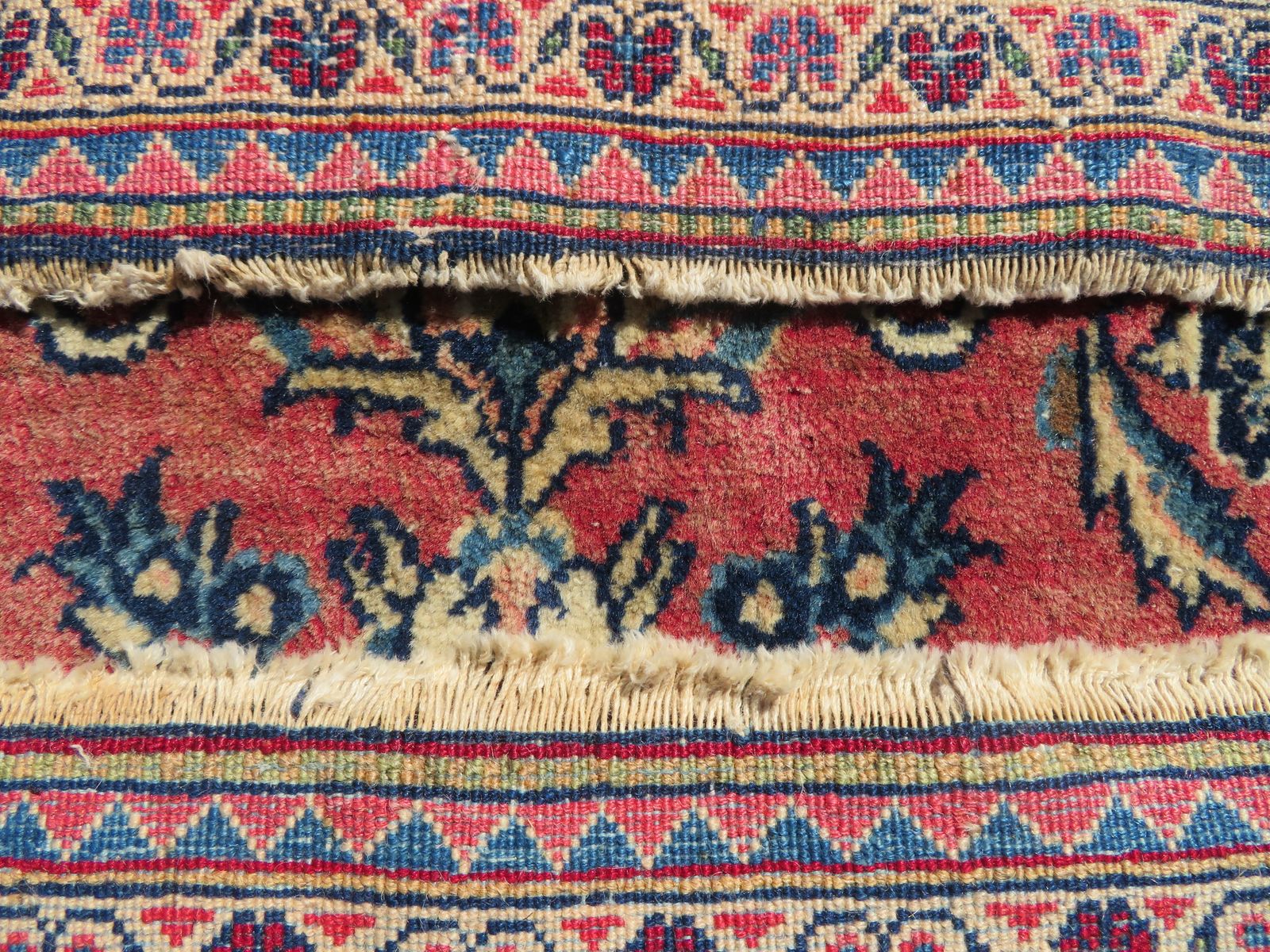 photo buy Antique Pictorial Floral Rug. 211cm X 136cm.