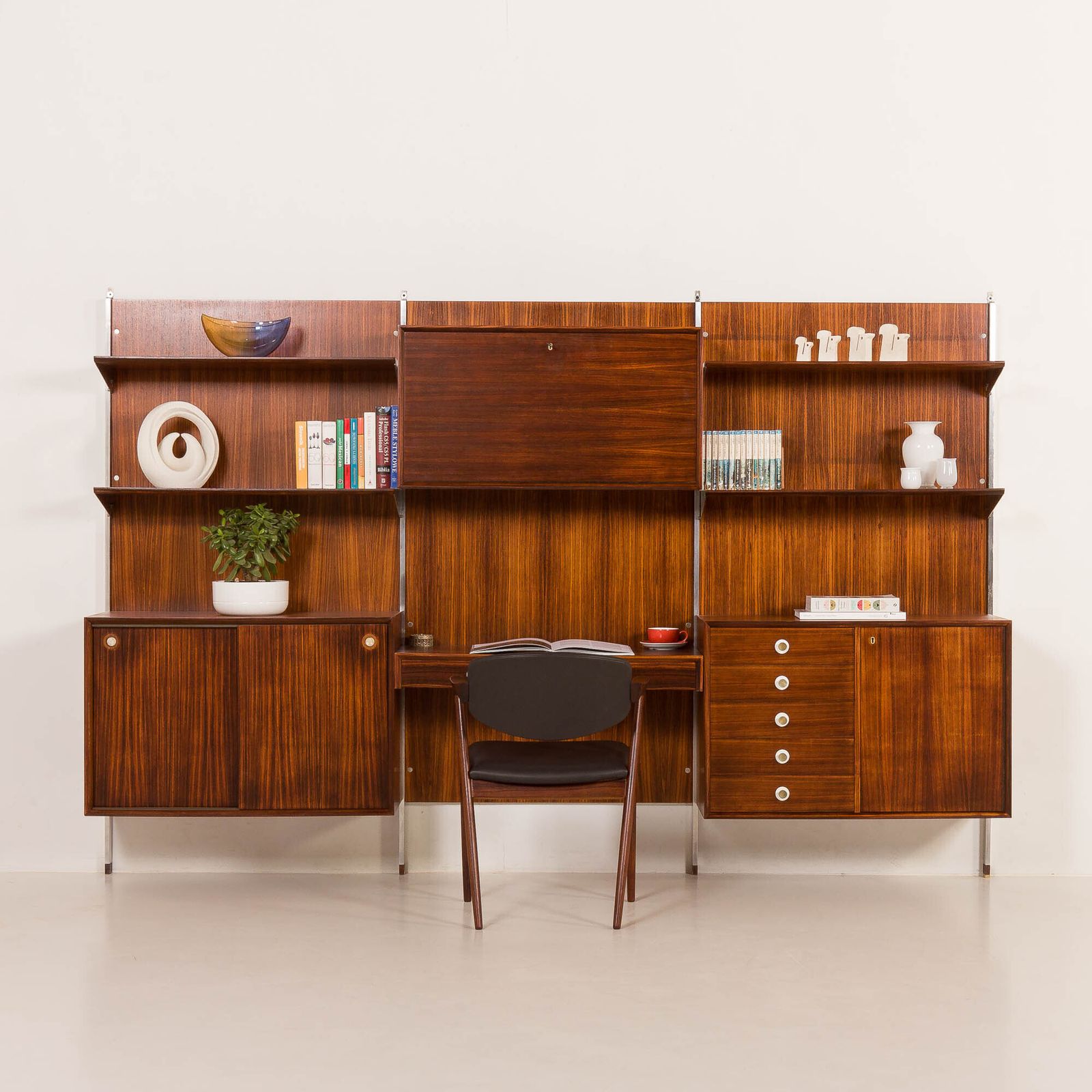 Italian Mid Century Wall Unit George Coslin For 3v Arredamenti, 1960s photo for sale