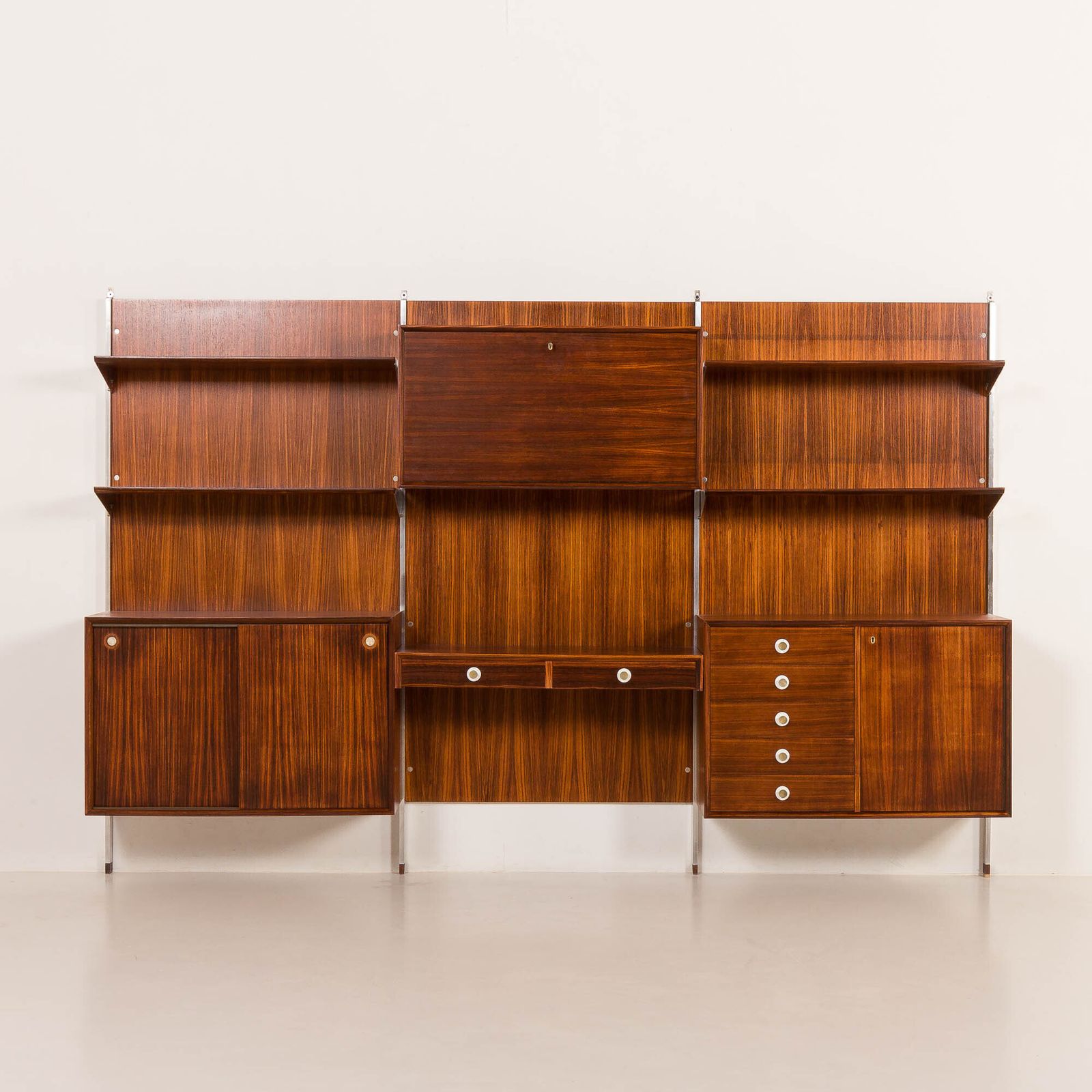 Italian Mid Century Wall Unit George Coslin For 3v Arredamenti, 1960s photo Furniture