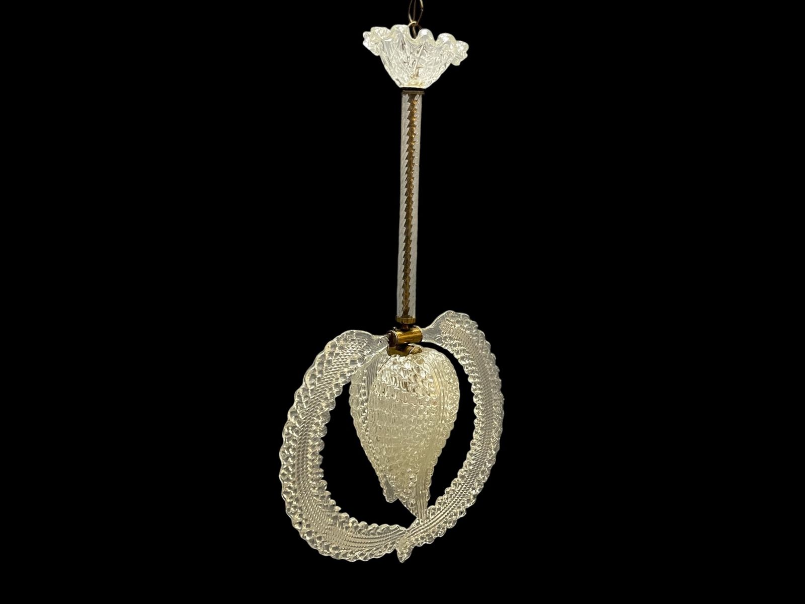 Murano Glass Pendant By Ercole Barovier, Italy, 1950s