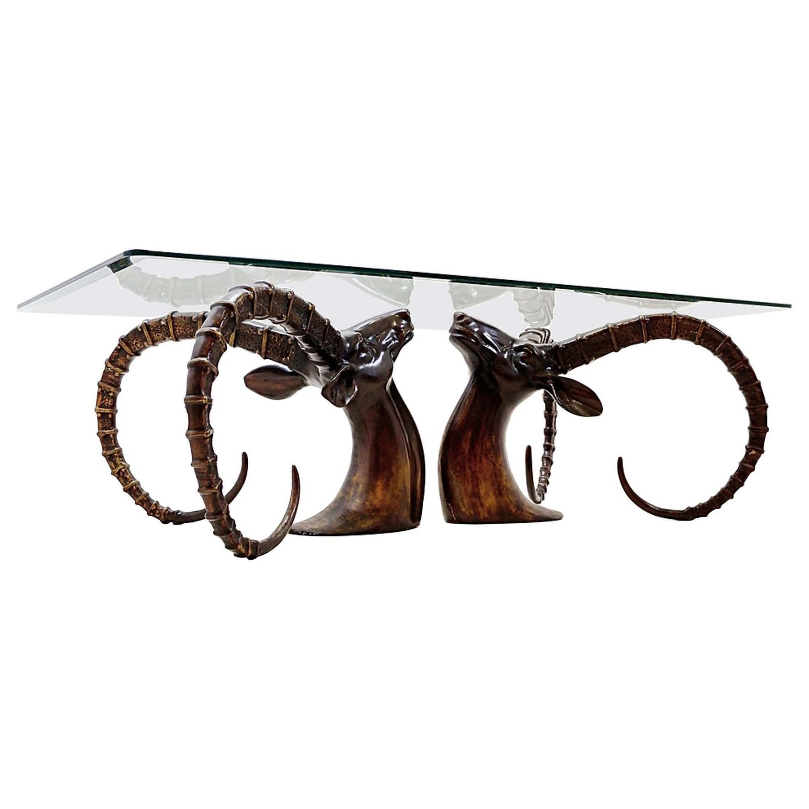 "Ibex" Coffee Table In The Style Of Alain Chervet   1970s