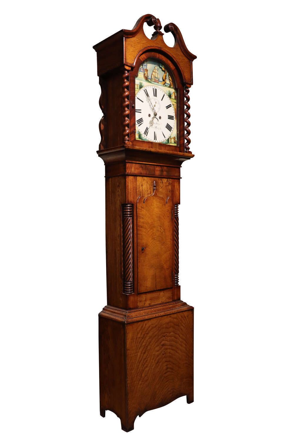 Late 18th / Early 19th Century Welsh Oak Longcase Clock By Thomas Webbe Of New Quay photo buy