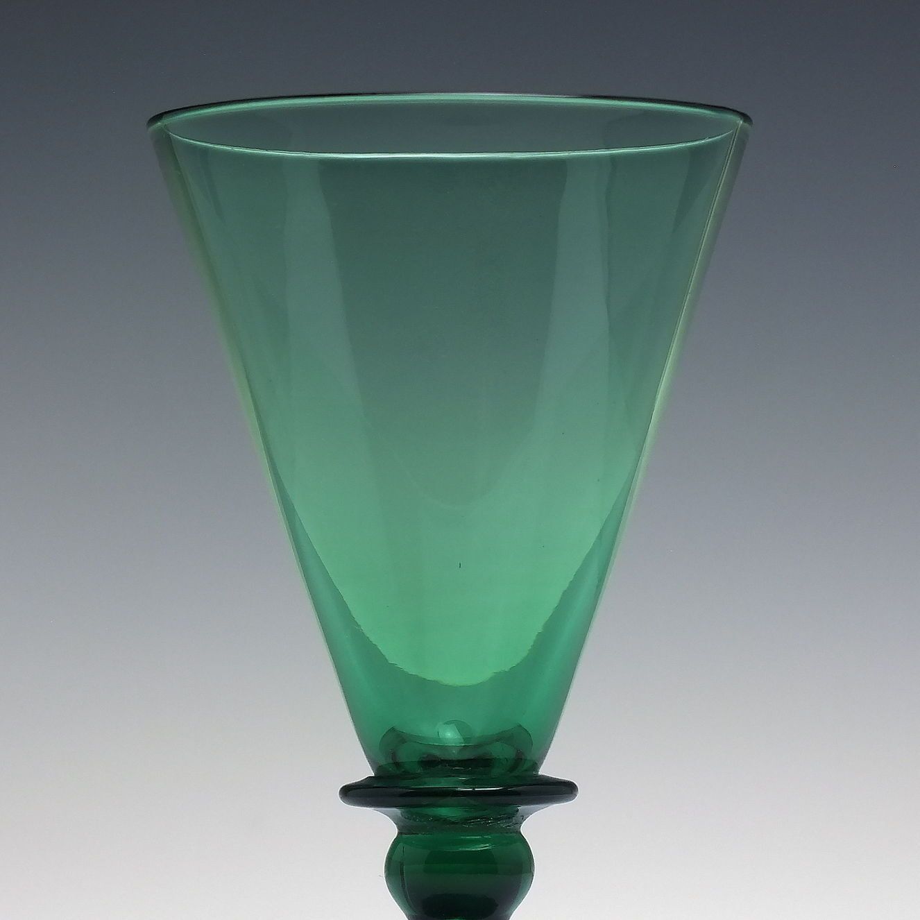 Georgian Regency Green Wine Glass C1810 photo for sale