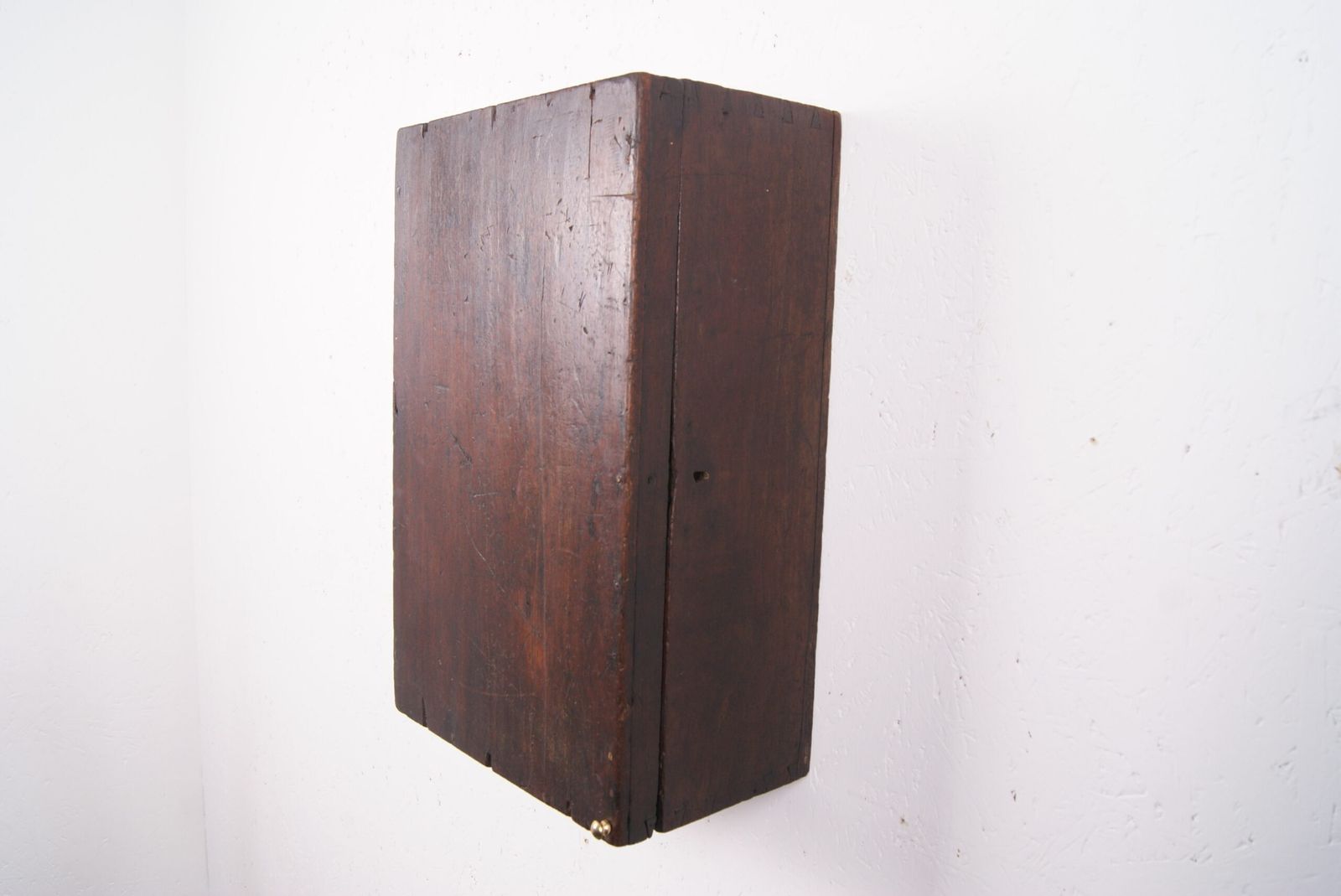 Wooden Wall Cabinet With Pink Shelves photo for sale