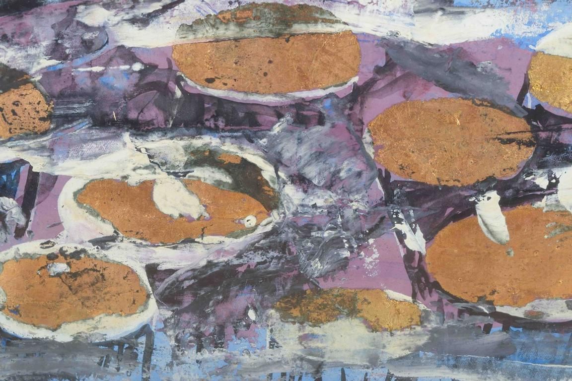 Bengt Nordquist. “Sol Hjärta – Guld”. Mixed Media On Paper. 1966 photo for sale
