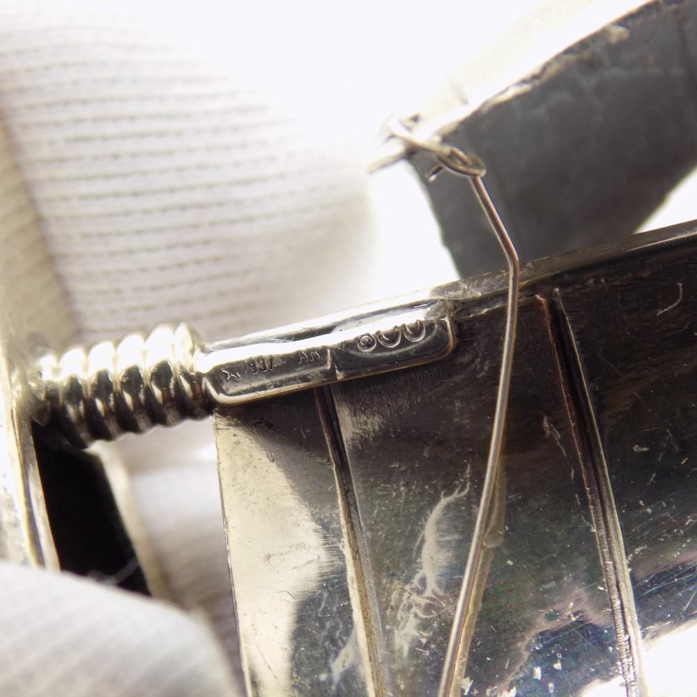 photo furniture Vintage Italian Handmade Genuine Silver Sailing Ship Figurine Miniature, 1980s