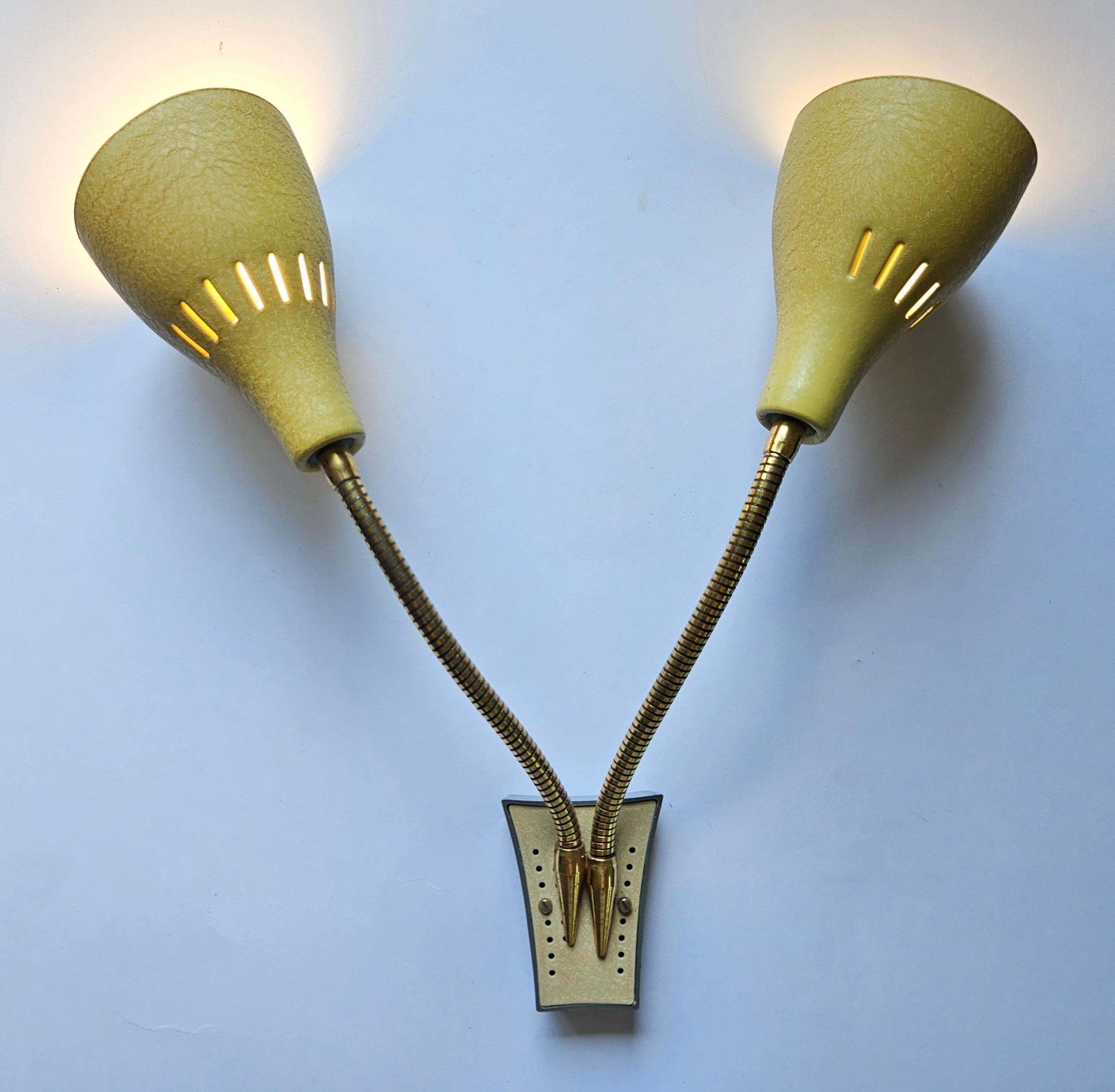 Lighting Rare Wall Lamp In Style Of Stilnovo, Italy, 1960s photo