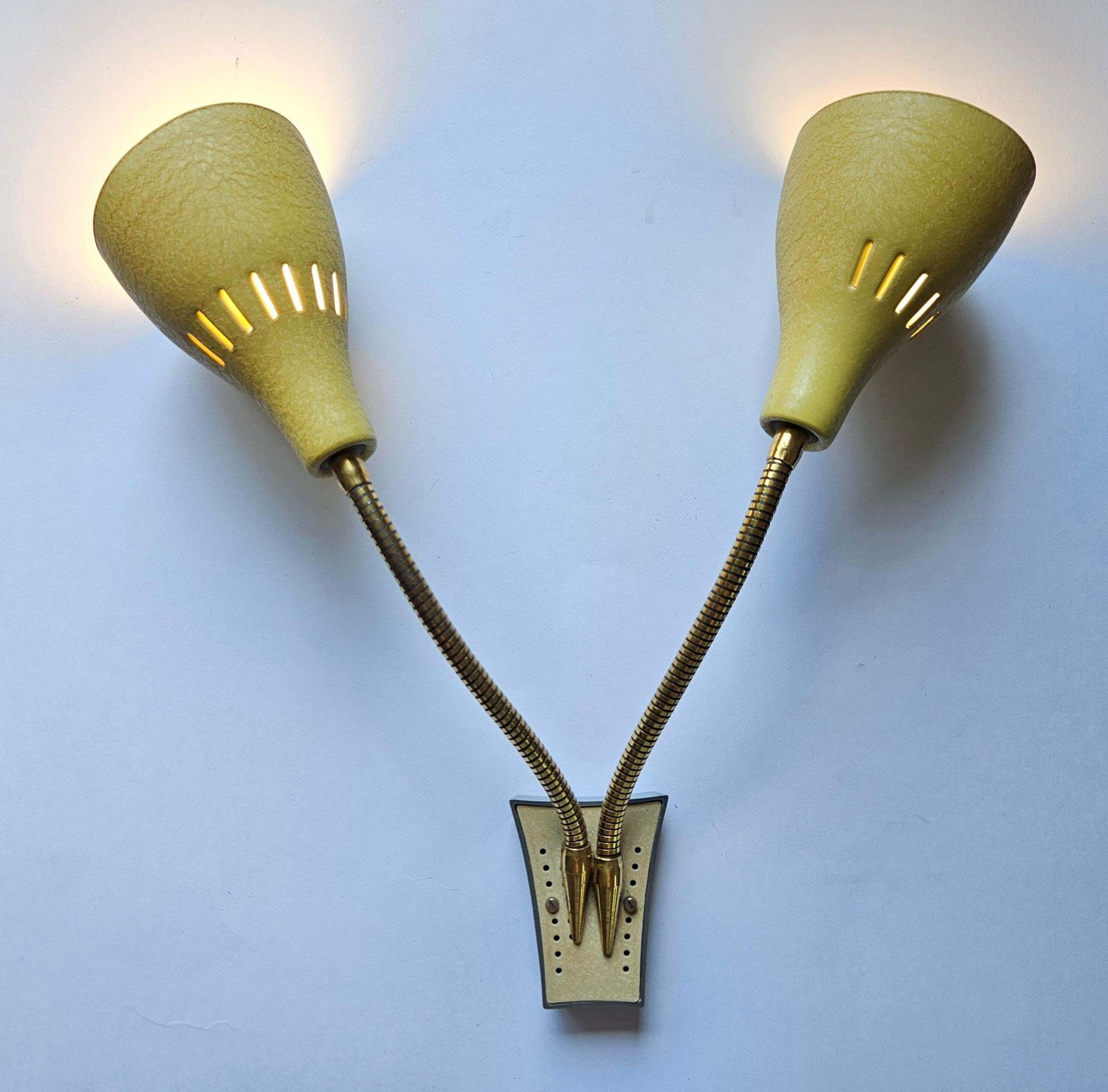 406.0 Rare Wall Lamp In Style Of Stilnovo, Italy, 1960s photo