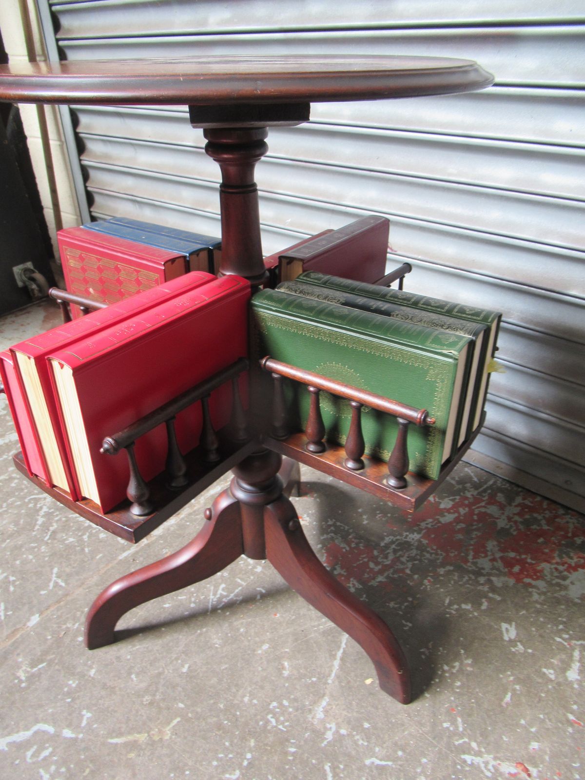 Late Victorian Small Revolving Book Stand photo for sale
