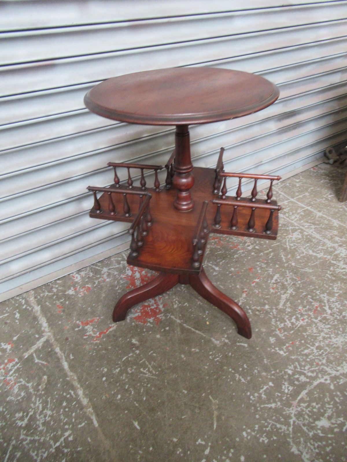 Furniture Late Victorian Small Revolving Book Stand photo