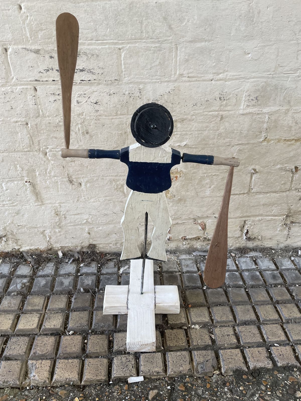 Folk Art Garden Whirligig Windmill  Sailor photo 245.0