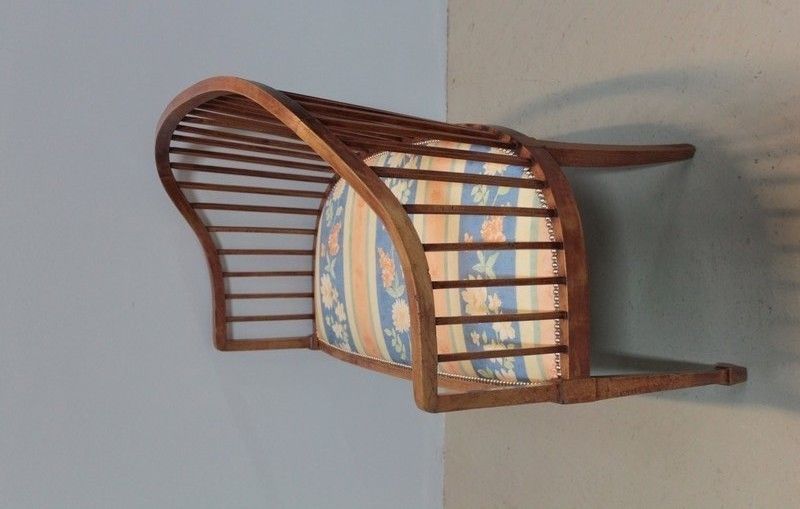 Art Deco Bench In Beech 20th photo 1797.35
