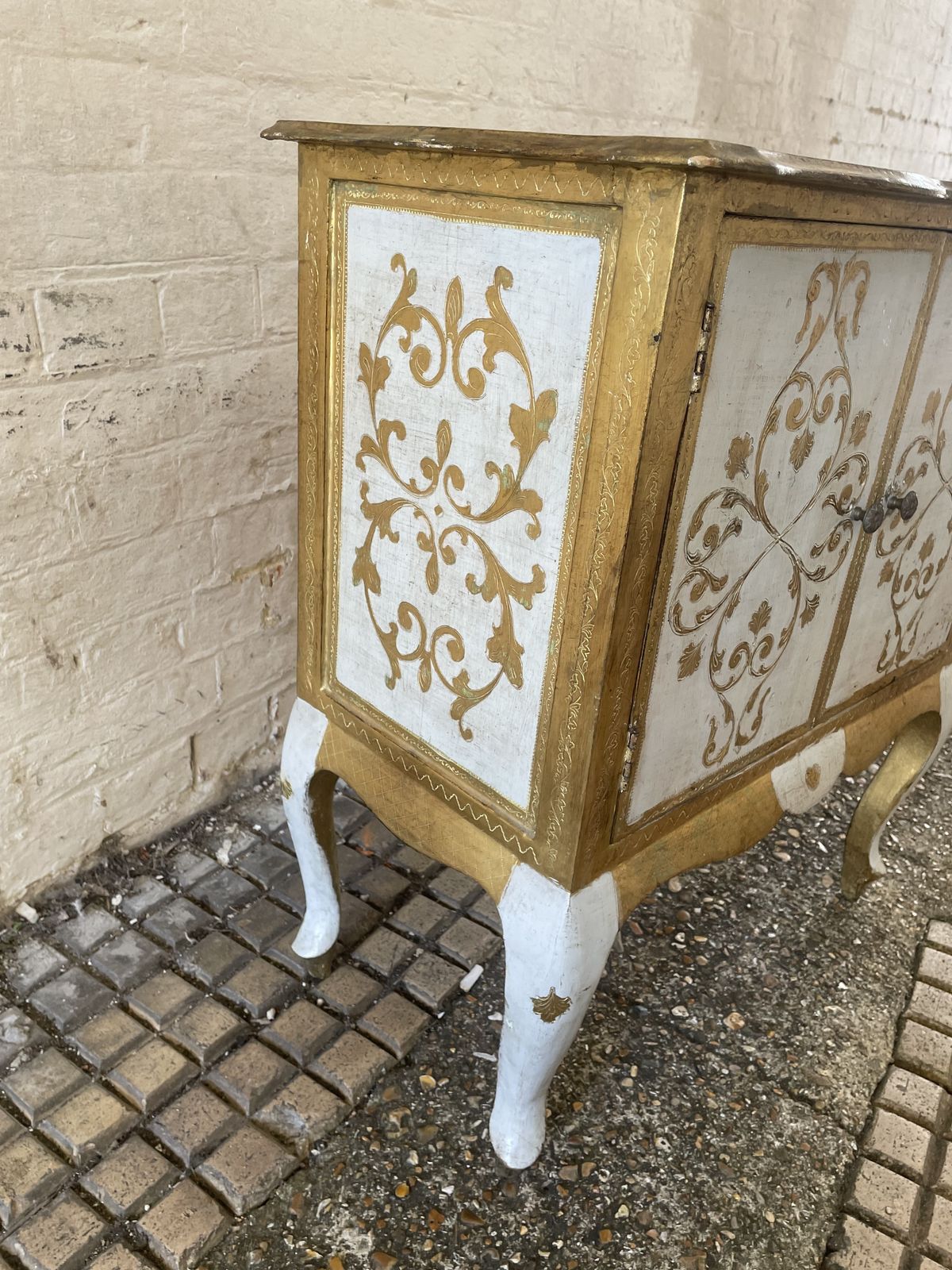 Mid Century Italian Florentine Night Stand Cabinet 1960s photo buy