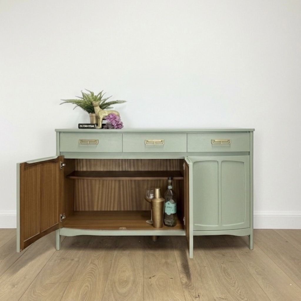 photo furniture Pale Sage Green Mid Century Nathan Sideboard