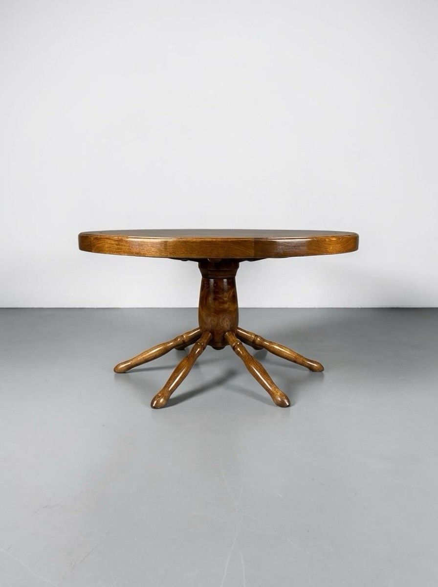 Vintage Oak Ships Wheel Coffee Table Mid Century C1950s Very Funky photo vinterior